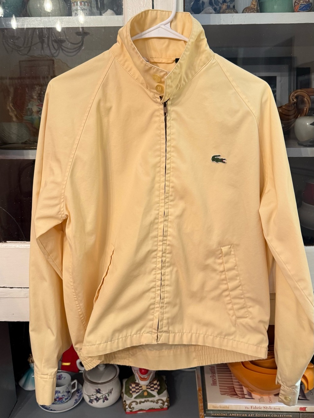 Izod Pale Yellow Men's Bomber Jacket